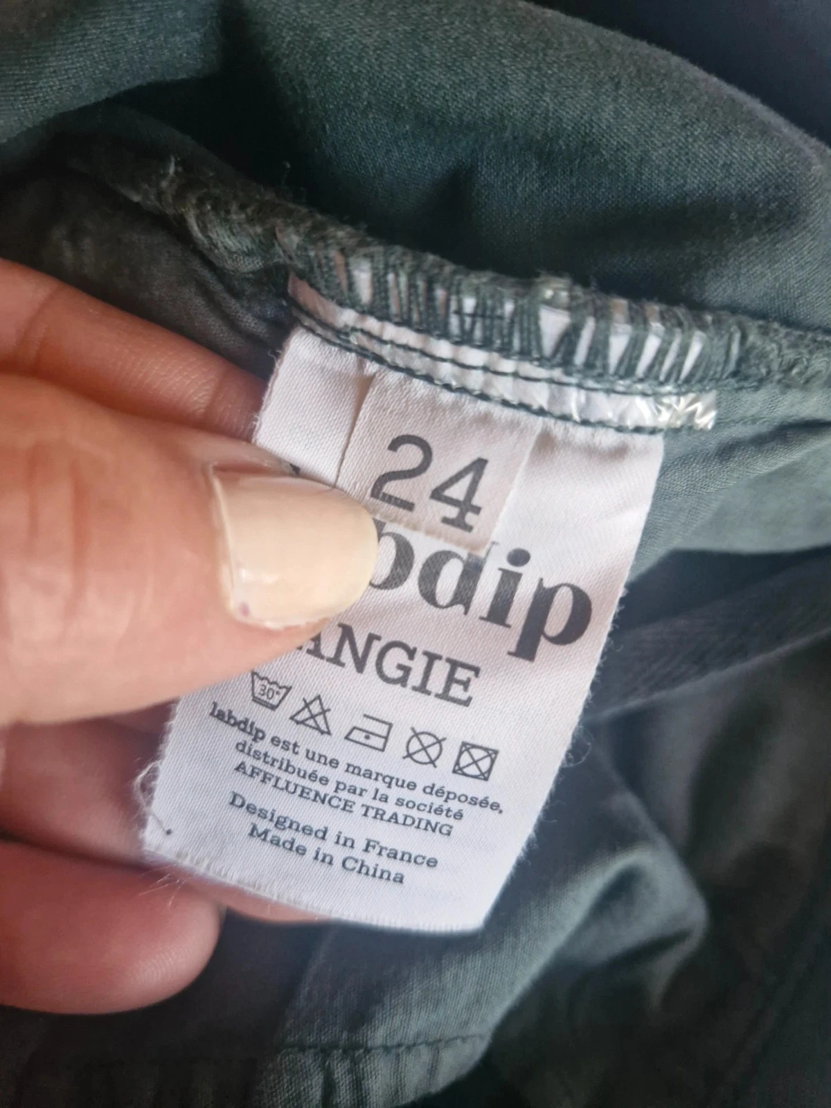Labdip Angie khaki women's jeans size 24 / 34 straight cut – photo 4
